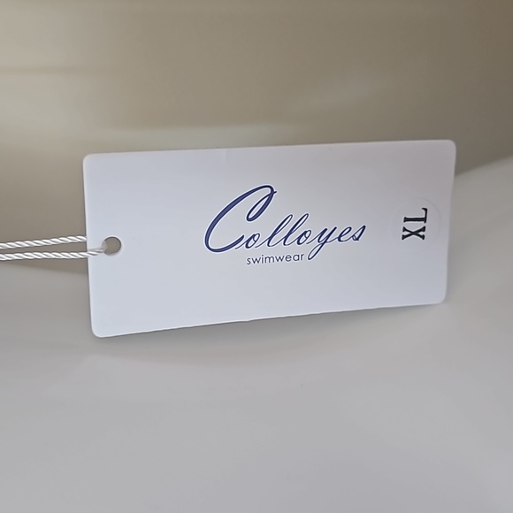 COLLOYES Two Piece Sexy Navy Blue Bikini Set Halter String Triangle Swimwear - Picture 4 of 11